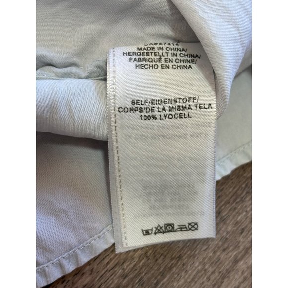 TRUE RELIGION Y2K RACERBACK TANK INDIGO DRESS WOMENS SZ S BLUE SHEER FRONT POCKE - Picture 9 of 9